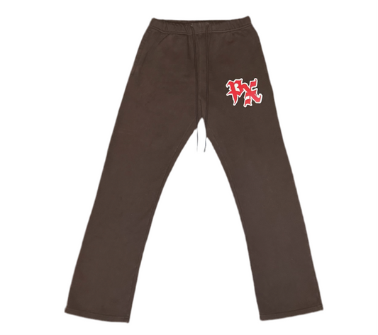 Straight Leg Patch Sweatpants